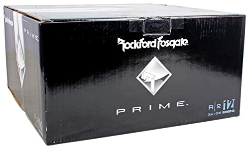 Rockford Fosgate R2D4-12 Prime R2 DVC 4 Ohm 12-Inch 250 Watts RMS 500 Watts Peak Subwoofer Rockford Fosgate R2D4-12 Prime R2 DVC 4 Ohm 12-Inch 250 Watts RMS 500 Watts Peak Subwoofer